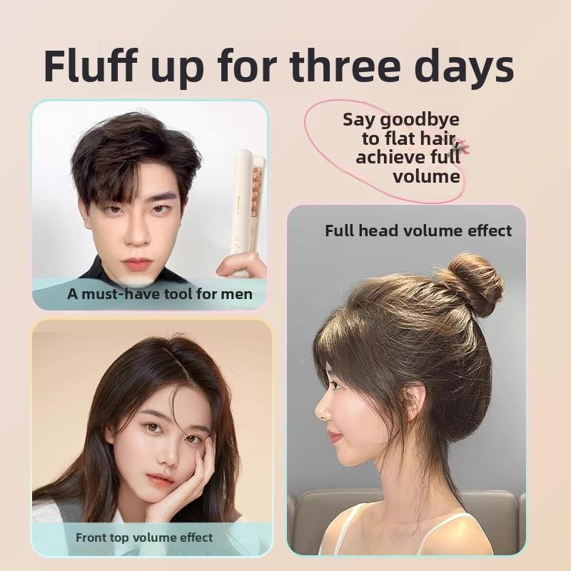 玉米烫夹板无线玉米夹头发蓬松垫发根负离子烫发夹高头骨卷发铁