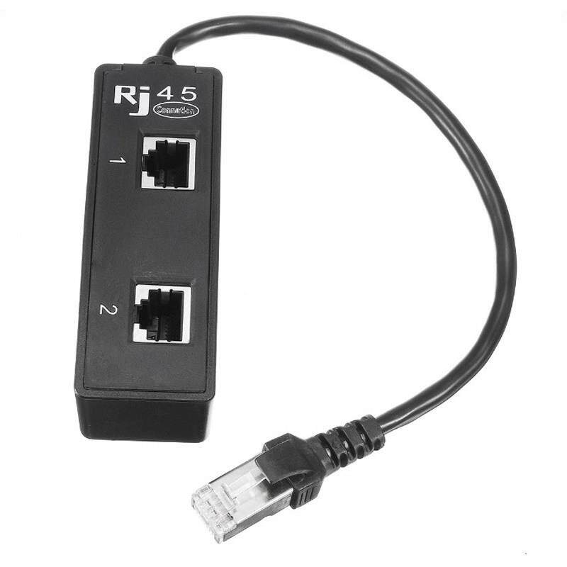 网路线 线延长线 线RJ45八芯网路三通头一分二网路延长器高品质网