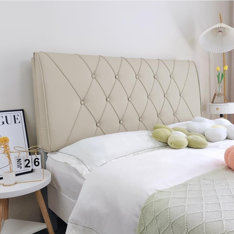 免洗新款猫抓布床头靠背大靠垫枕简约现代双人卧室榻榻米自粘定制