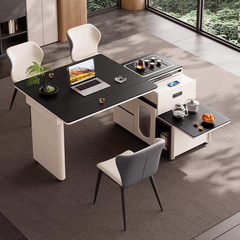 家用小户型桌椅组合岩板茶餐桌一体岛台阳台伸缩折叠旋转移动茶台,住宅家具,茶几,淘宝优惠券,粉丝福利购,淘宝优惠卷