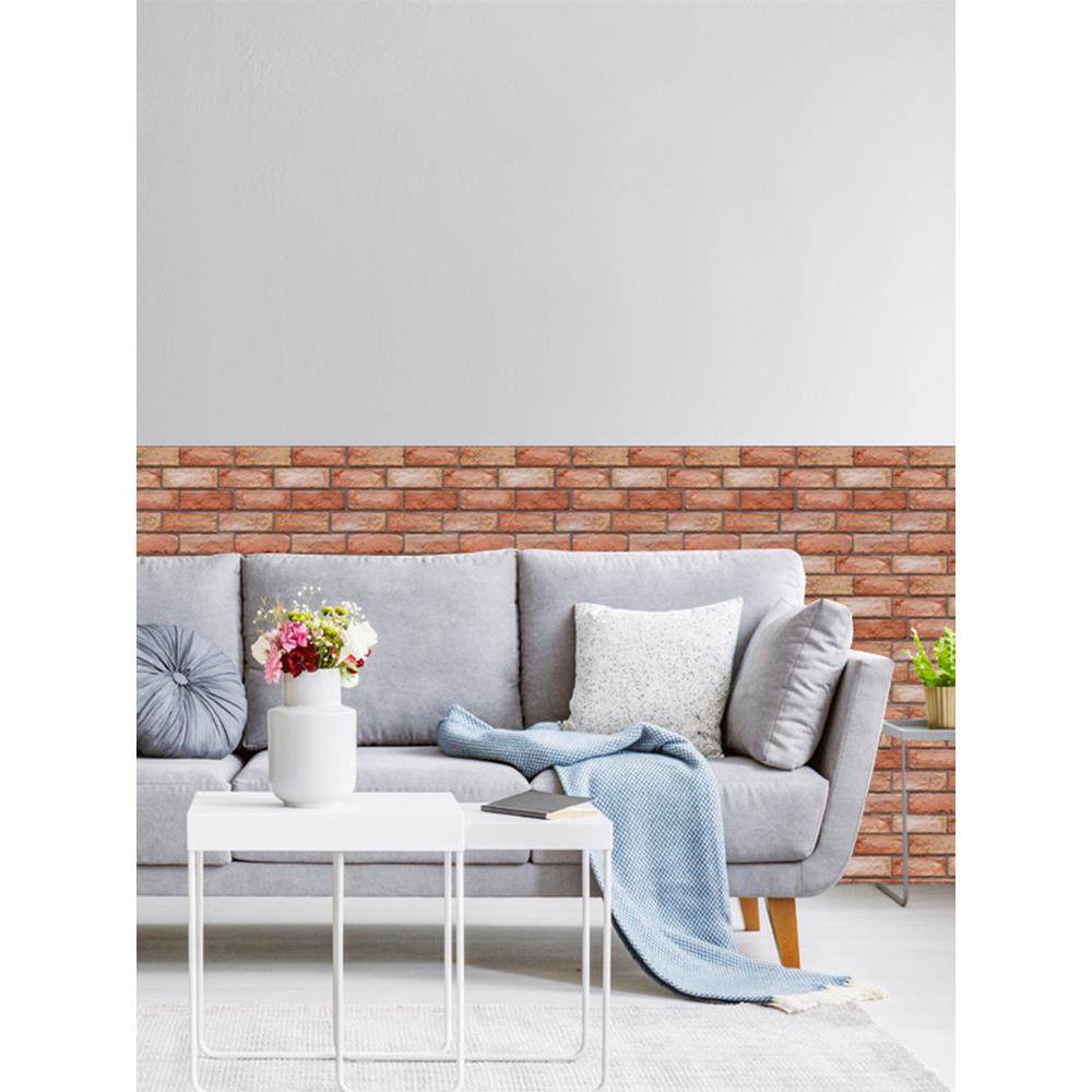 红砖自贴3D立体墙贴墙裙贴纸自粘墙纸防水防撞翻新客厅背景墙装饰,家居饰品,软装墙贴,淘宝优惠券,粉丝福利购,淘宝优惠卷