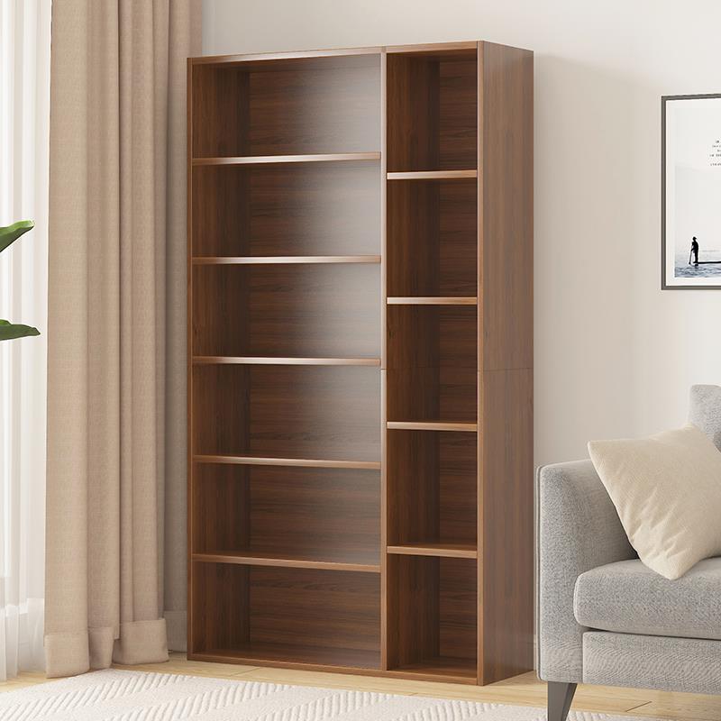 书架简易一体靠墙落地置物架柜子客厅储物柜卧室学生家用书柜