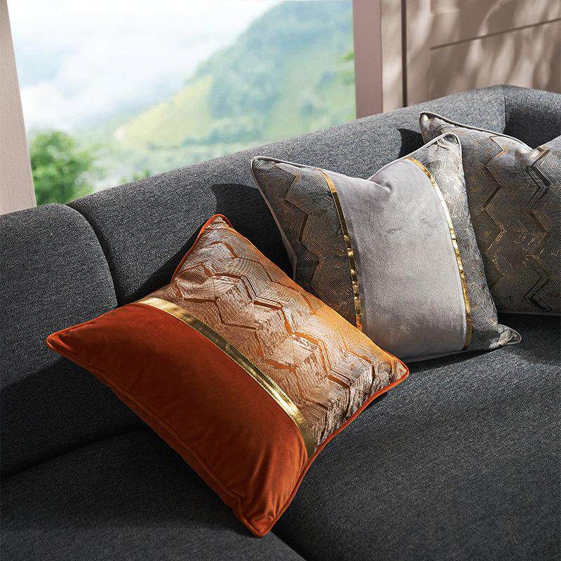 沙发客厅抱枕套卧室床上腰枕靠垫办公室靠枕轻奢长方形大靠枕订制