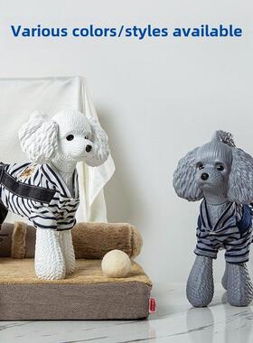 泰迪狗饰品宠物店装饰狗模型家庭装饰泰迪衣服摄影道具可爱的狗饰