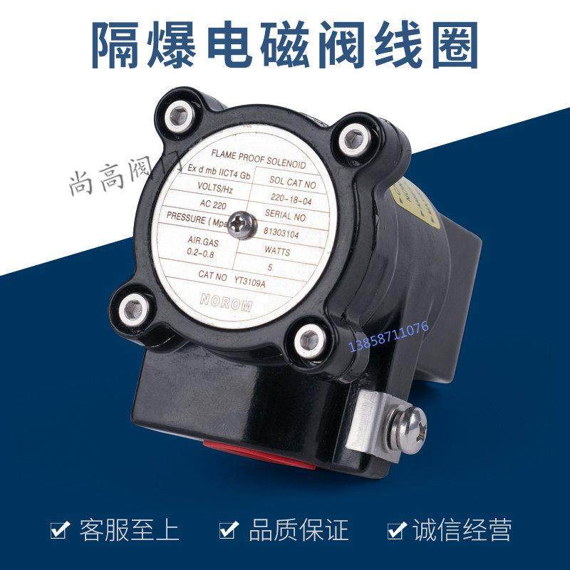 气动执行器隔爆电磁阀线圈CT4气动执行器三联件防爆线圈YT3109D/A