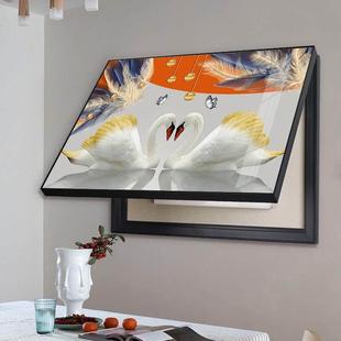 电表箱挂画电箱遮挡画面板遮挡装饰画小型家用一体双框挂画