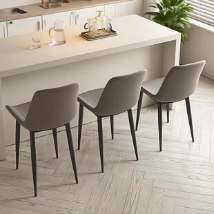 定制6550CM厘米加坐高岛吧导台椅子靠背意式轻奢餐椅高脚家用凳子