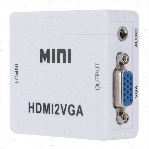 HDMI转VGA转换器带音频高清安卓盒子电脑vga接口连接线HDMI2VGA-封面