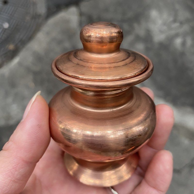 纯铜迷你小宝瓶紫铜宝瓶墨水瓶 颜料瓶 大号尖顶3号带螺纹,电子元器件市场,电线扎带/束线带,淘宝优惠券,粉丝福利购,淘宝优惠卷