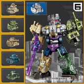 变形玩具混天豹金刚合体机器人五模型男孩坦克袭击诈骗吵闹战 包邮