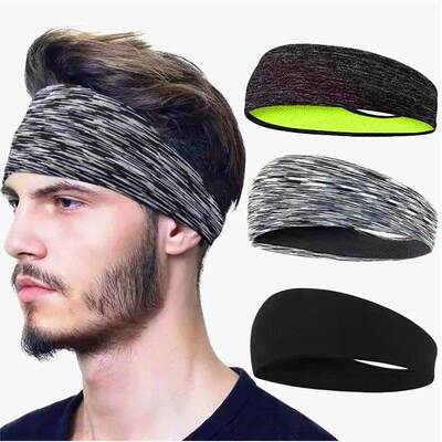 Men Sports Headband Sweatband Sretch High Elastic Gym Runnin