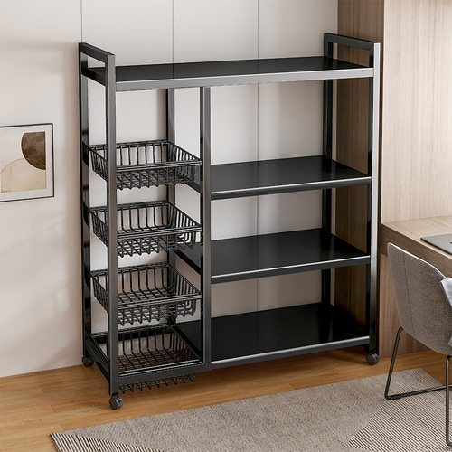 新款厨房置物架落地多层蔬菜收纳架家用多功能杂物架靠墙储物架子