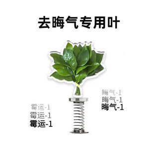 去晦气柚子叶弹簧摇摇乐办公室摆件个性创意亚克力桌面电动车摆件