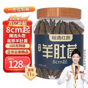 山珍菌菇干货 相遇红颜云南精品头茬羊肚菌8cm起100g
