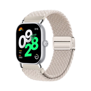 适用红米watch6表带redmiwatch5/4手表腕带智能小米手环8Pro/9Pro/NFC版编织磁吸夏天高级运动男生替换女配件