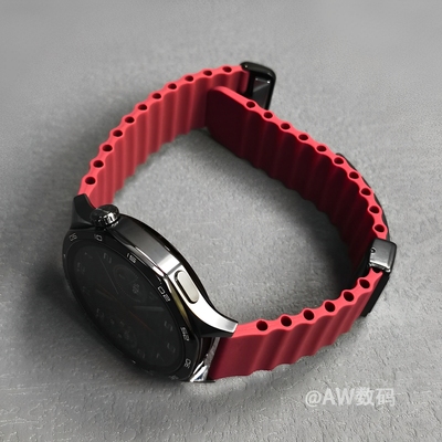 AW华为运动波浪硅胶磁吸扣表带