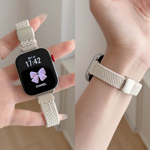 适用vivowatchgt2磁吸编织表带