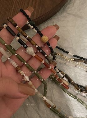 中古串珠锁骨自制冷淡百搭风颈链