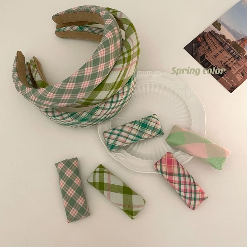 盘发春天发箍夹刘海女头饰条纹