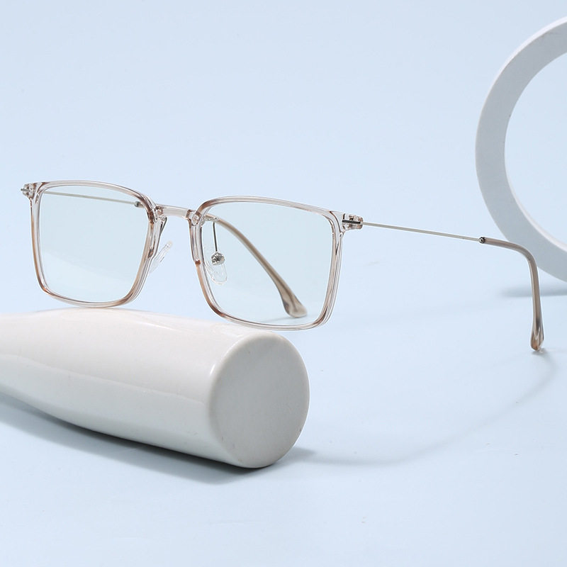 9060新款高级感方形眼镜框男网红素颜镜框女防蓝光抗辐射眼镜