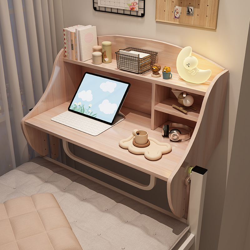 大学生床上桌电脑桌上铺宿舍神器悬空书桌床上书桌侧边桌寝室桌子