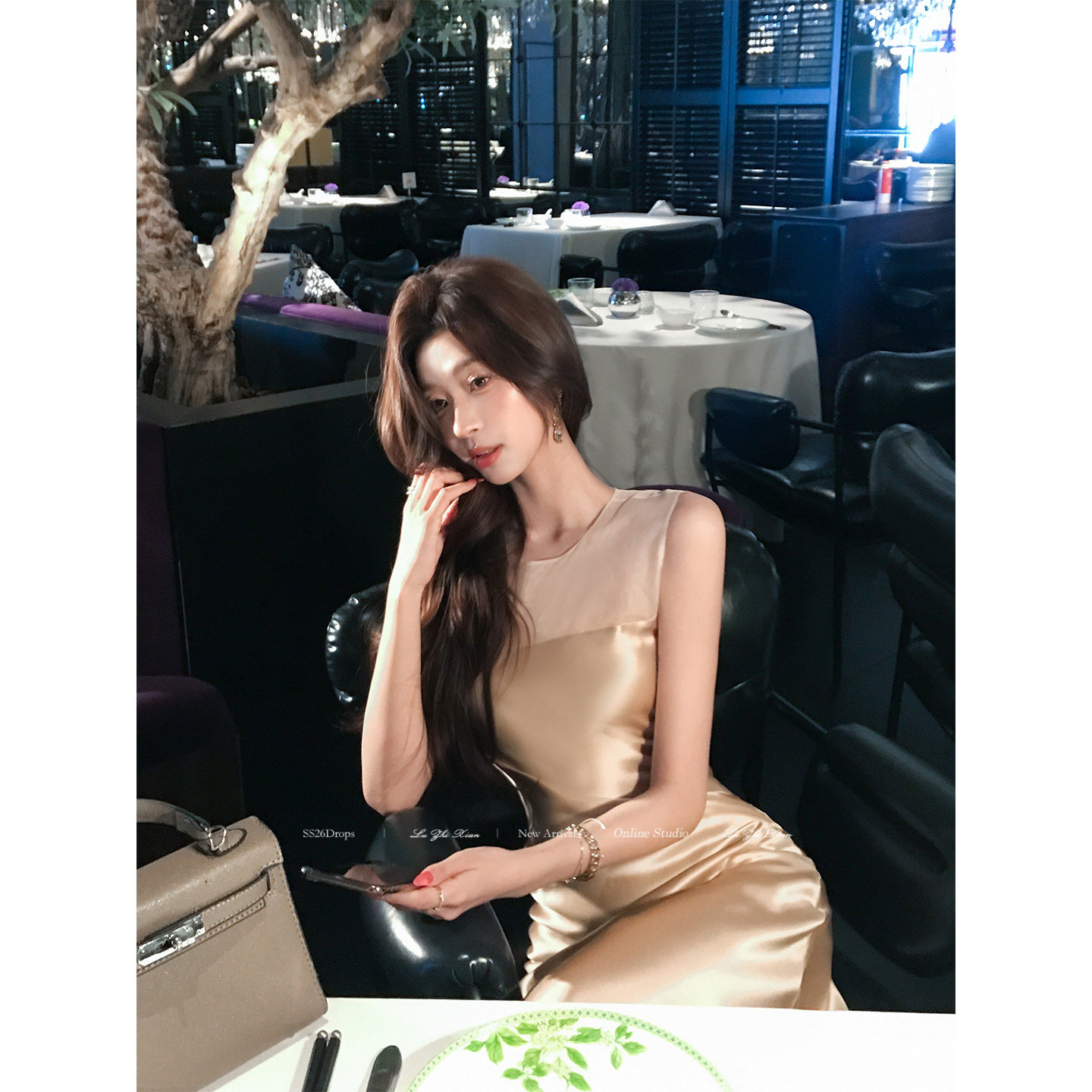 刘智贤【晚香玉】法式礼服裙高级感宴会气质修身醋纤吊带裙夏装女