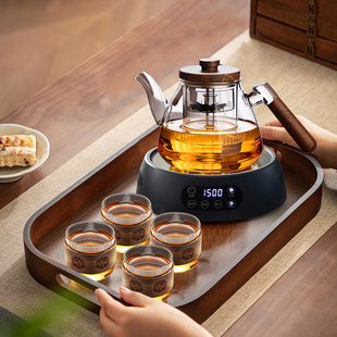 玻璃煮茶壶侧把壶茶具套装家用大容量泡茶烧水壶电陶炉专用煮茶器