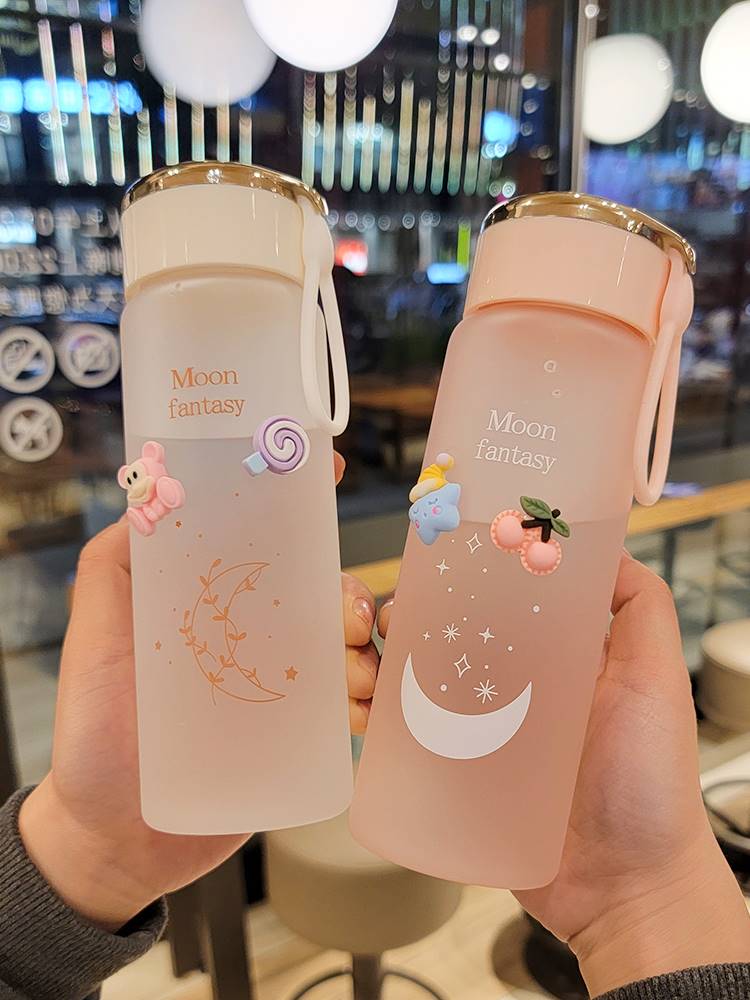 初中生水杯上学专用夏日高颜值少女心高中生可爱的杯子女生防摔男