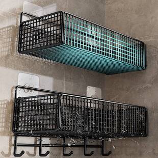 厕所放东西的置物架卫生间浴室马桶阳台洗手间洗漱台免打孔壁挂墙