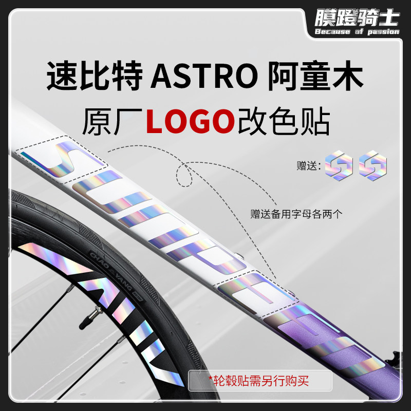 速比特阿童木自行车贴纸车架LOGO