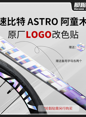适用sunpeed速比特阿童木公路自行车贴纸logo涂装改色贴膜保护膜
