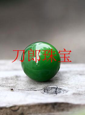 和田玉散珠碧玉菠菜绿新疆老矿