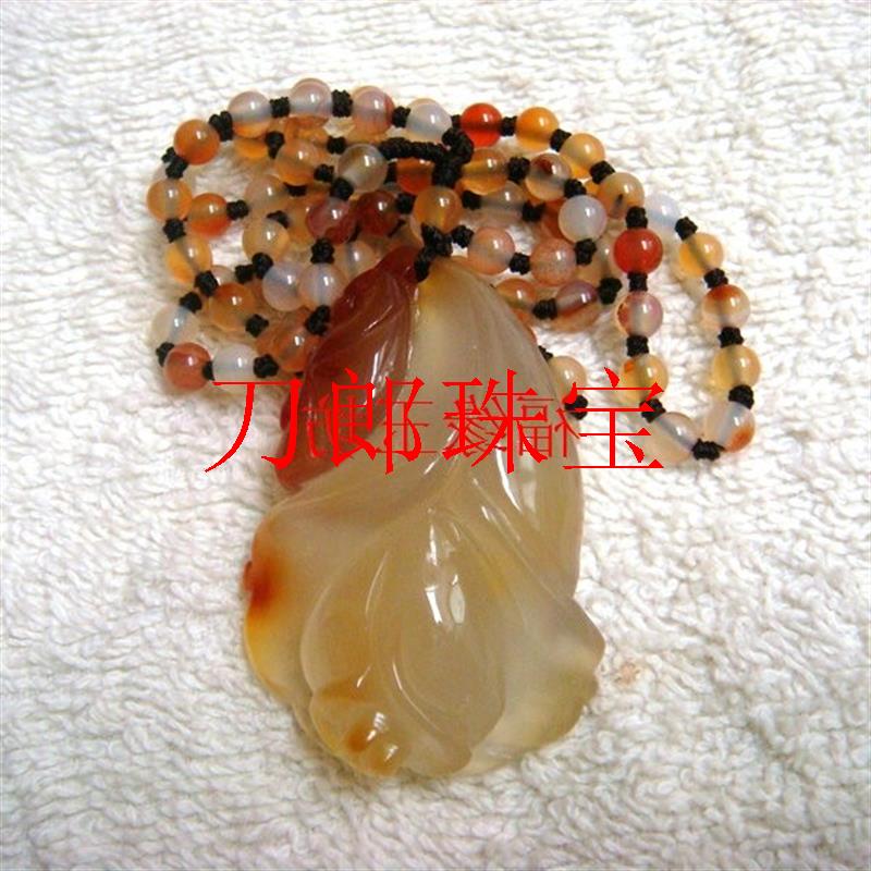 精选冰种俏色玉髓玛瑙花件吊坠毛衣链女款花开富贵玫瑰花玉坠送礼