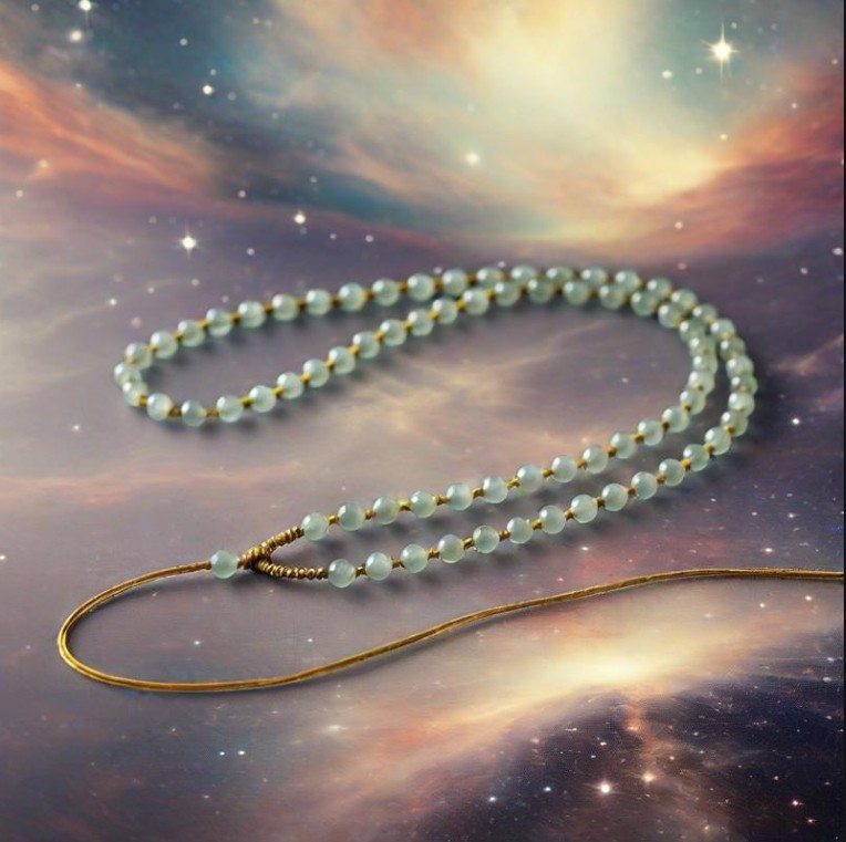 新疆和田玉项链男士女款白玉石翡翠青白玉链子桶珠挂件绳吊坠挂链