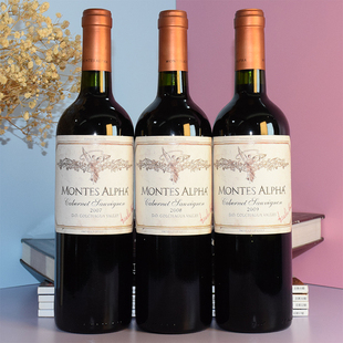 蒙特斯酒庄30周年纪念版红酒欧法赤霞珠套装07/08/09Montes Alpha