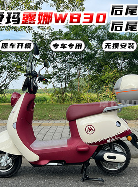 爱玛露娜WB30/W303后备箱电动车尾箱铝合金后尾架尾箱置物箱配件