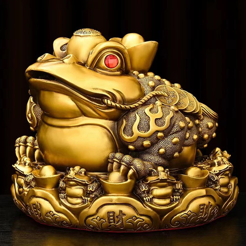 纯铜三足金蟾招财摆件开业送礼