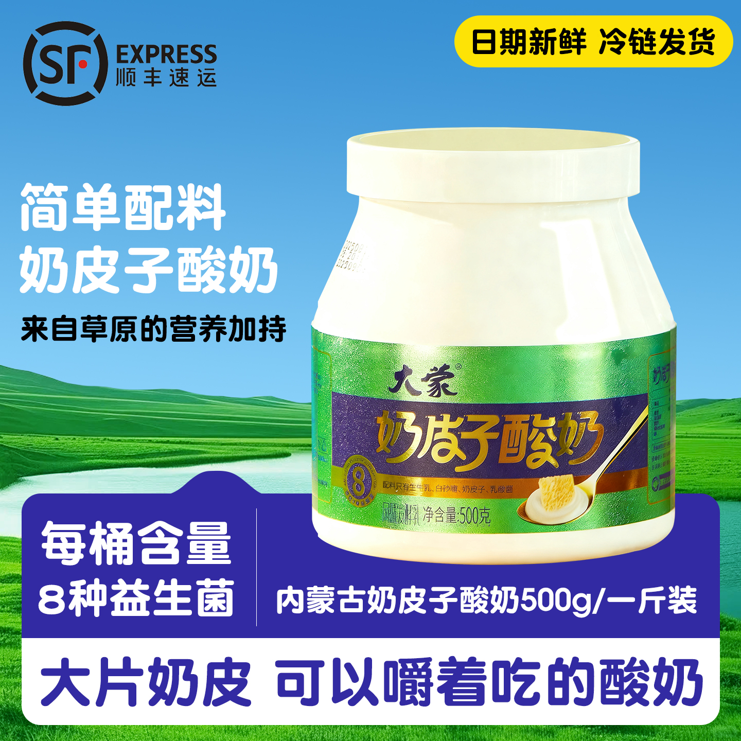 内蒙古特产低温老酸奶奶皮子酸奶