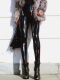 patent women炫彩紧身漆皮皮裤 leather Tight pants for 长裤 女士