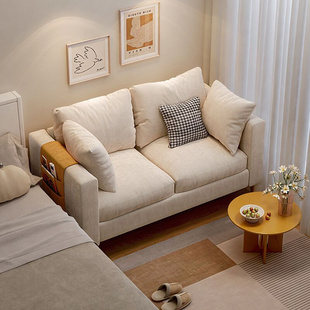 公寓小沙发客厅小户型出租房布艺单人沙发ins风卧室双人简易沙发