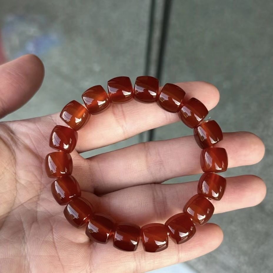 北红玛瑙手串男款手串逊克北红玛瑙老型珠手串送礼9*10mm
