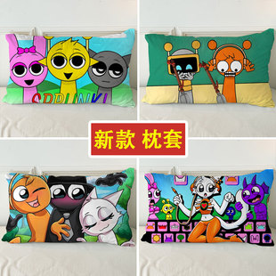 节奏盒子枕套单件sprunki枕头套枕罩杰文奥伦30x50cm40x60厘米