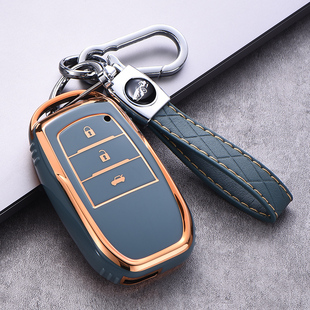 适用于丰田凌放HARRIER威飒钥匙包钥匙套合金壳钥匙扣改装饰配件