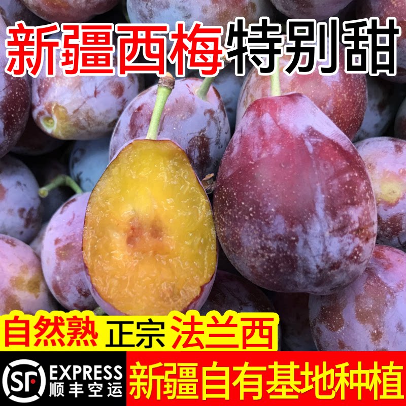 正宗新疆喀什西梅法兰西新鲜水果当季整箱甜顺丰空运伽师特级礼盒
