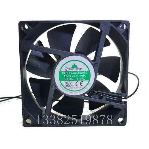 EC12025 超大风量散热风扇220V节能压12cm柜机箱风机XY12025B2H