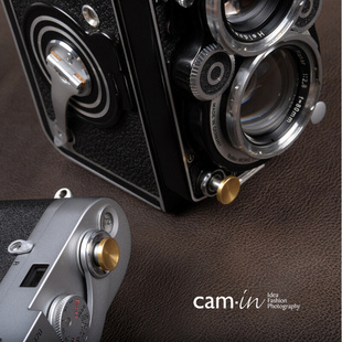 款 cam9019 深凹款 相机专用快门按钮 经典 铜色 cam