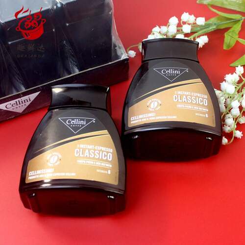 Cellini咖啡粉100g 勋爵速溶纯咖啡粉 意大利咖啡粉 无添加糖咖啡