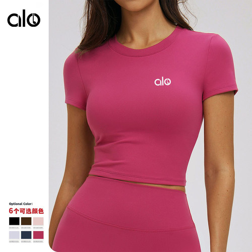 ALONSEM春夏速干瑜伽T恤短袖女