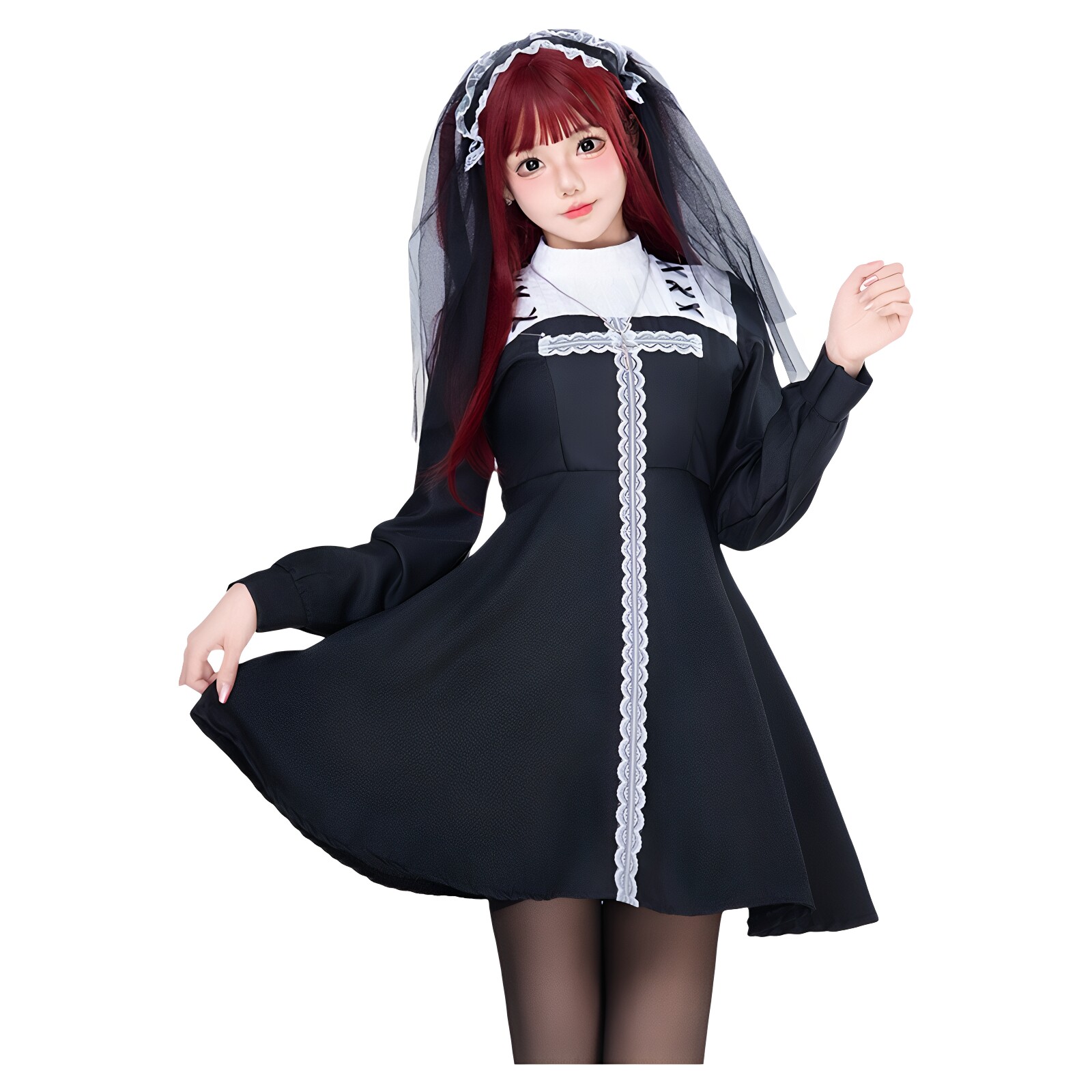 哥特风lolita连衣裙公主裙女仆装