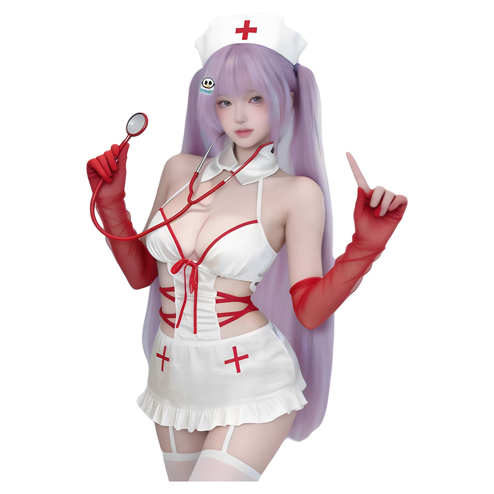 万圣节cos火辣护士装制服连衣裙